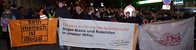 Zwei Demos in Nordhausen (Foto: nnz)