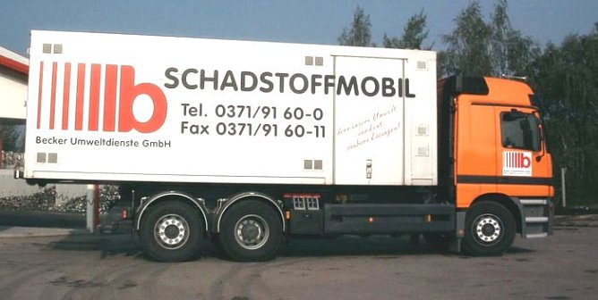 Unterwegs: Schadstoffmobil (Foto: Piper/pln)