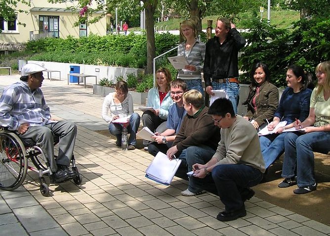 Internationales Flair am Weinberg (Foto: FHN) Internationales Flair am Weinberg (Foto: FHN)