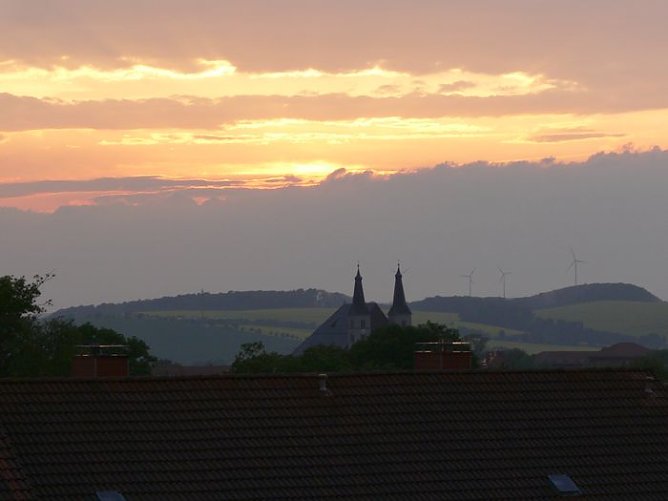 Unwetter &uuml;ber Nordhausen (Foto: M&uuml;ller)