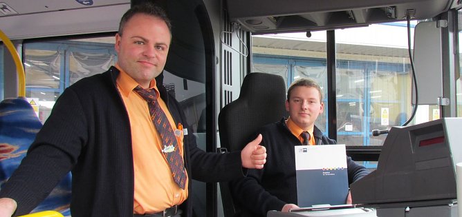 Ausbildung beendet, Pr&uuml;fung geschafft (Foto: Verkehrsbetriebe Nordhausen)