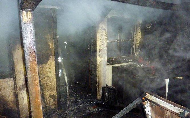 Gartenlaube brannte v&ouml;llig nieder (Foto: privat)