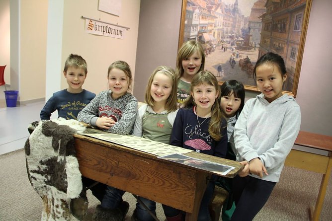 Steinzeit und Scriptorium - Ferienfreizeit in Nordhausens Stadthistorischem Museum (Foto: Angelo Glashagel)