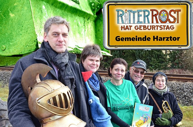 Ritter Rost will auf dem Ilfelder Burgberg Geburtstag feiern (Foto: Pressestelle Landratsamt)
