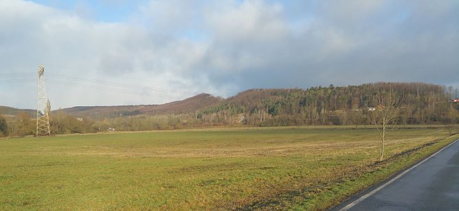 Ehemalige gro&szlig;e Erdf&auml;lle in Obersalza: Der Schauckelteich nach dem grundlosem Loch (Foto: Archiv Iffland)