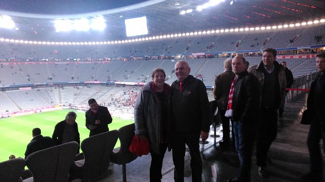 Vor zwei Jahren in der Allianz-Arena (Foto: privat)
