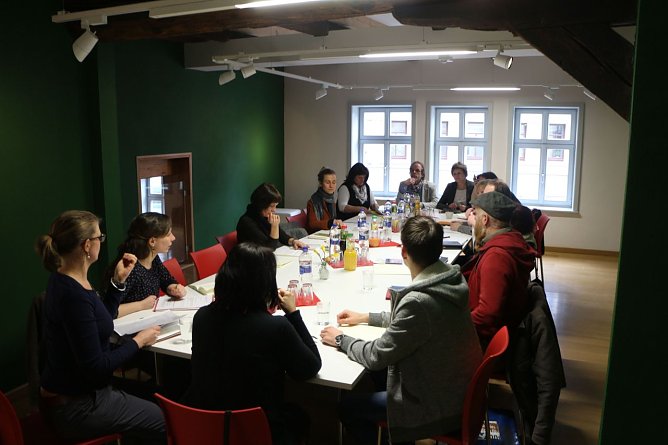 Museumspädagogen aus ganz Thüringen trafen sich heute in der Flohburg (Foto: Angelo Glashagel) Museumspädagogen aus ganz Thüringen trafen sich heute in der Flohburg (Foto: Angelo Glashagel)