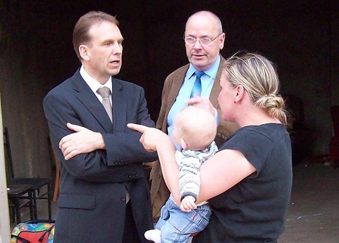 Der "Chef" in Nordhausen (Foto: J. Wiethoff) Der "Chef" in Nordhausen (Foto: J. Wiethoff)