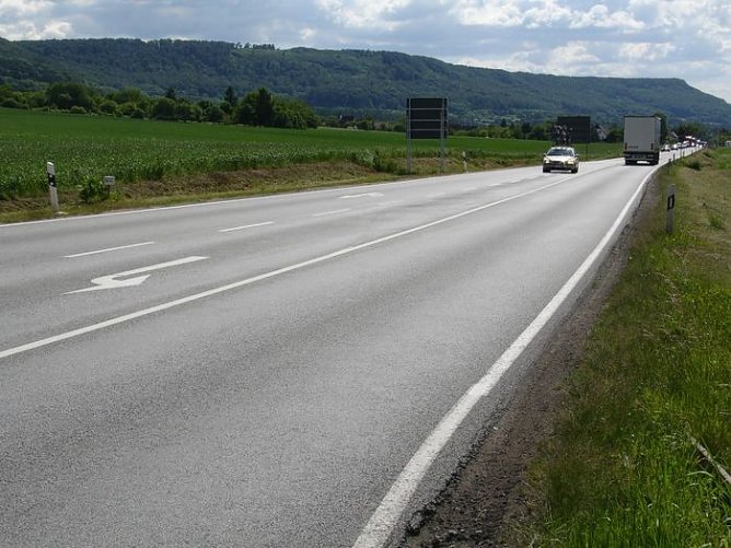 Pötzlich war der Stau weg (Foto: sos) Pötzlich war der Stau weg (Foto: sos)