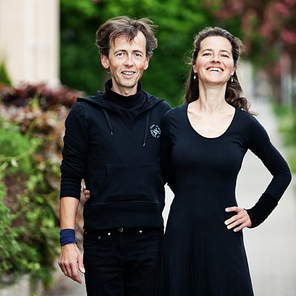 Das Duo Vimaris, Mirjam und Wieland Meinhold aus Weimar musizieren in einer Stunde "Musica italiana" (Foto: Jens Hauspurg)