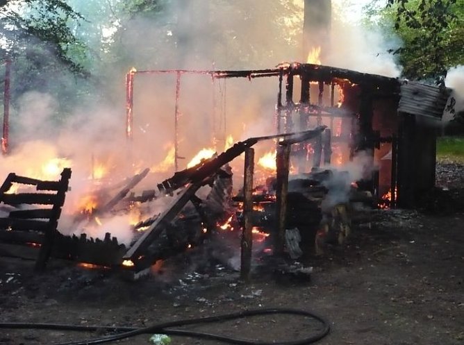 Abgebrannt (Foto: Polizei) Abgebrannt (Foto: Polizei)