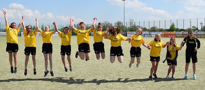 La Ola f&uuml;r die Hainleite-M&auml;dchen (Foto: privat)