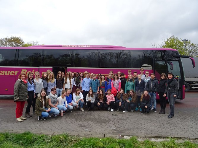Sch&uuml;lerinnen und Sch&uuml;ler des Bleicher&ouml;der Schillergymnasiums zu Gast in Hamburg (Foto: Schiller Gymnasium Bleicherode)