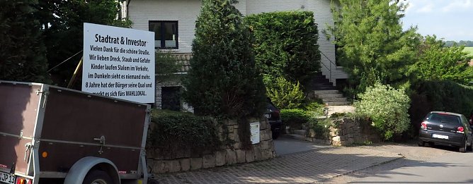 Protest der Anwohner (Foto: nnz)