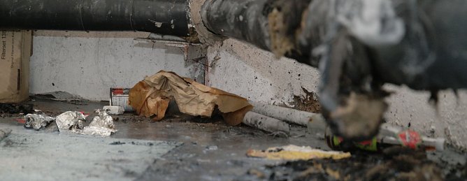 Brand in einer Kellerbox (Foto: nnz)