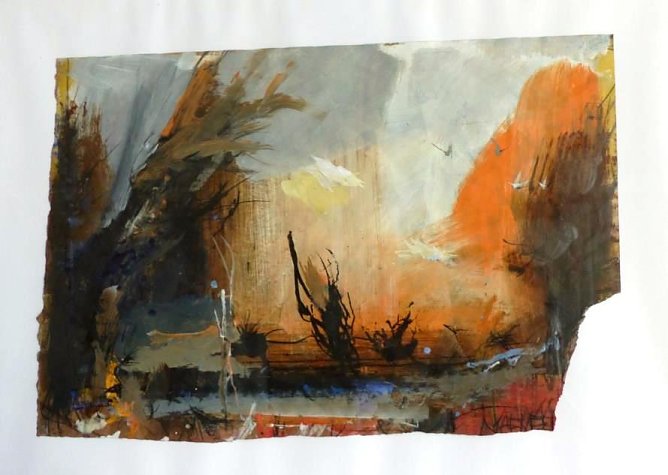 Expressionismus bei Kunst und Kaffee - etwa mit der "Salzaquelle" (Foto: Kunsthaus Meyenburg)