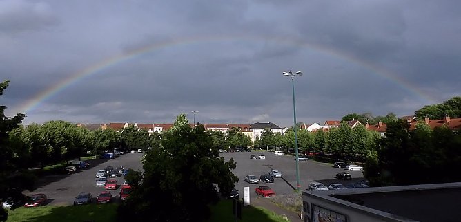 Regenbogen &uuml;ber Nordhausen (Foto: Peter Blei)