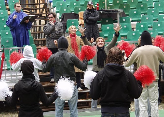 Mieses Wetter - gute Stimmung (Foto: Kühn) Mieses Wetter - gute Stimmung (Foto: Kühn)