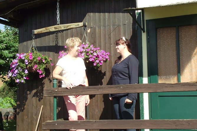 Verstehen sich gut: Marlis Biel (l.) und Juliane Hilse. (Foto: Kurt Frank)