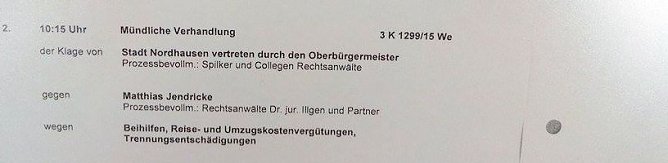 &Ouml;ffentlicher Aushang am VG Weimar (Foto: privat)