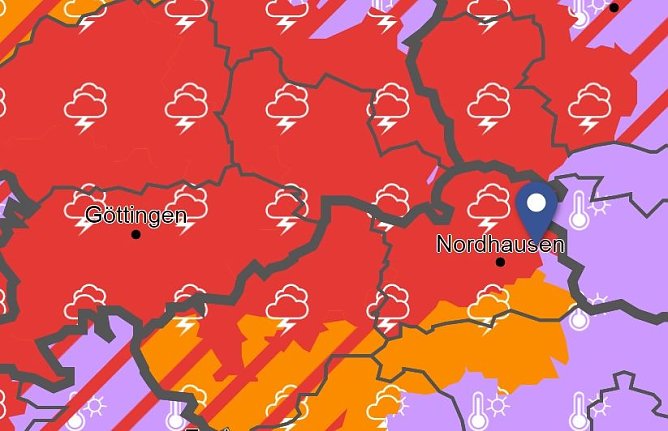 Kartenauschnitt (Foto: DWD)