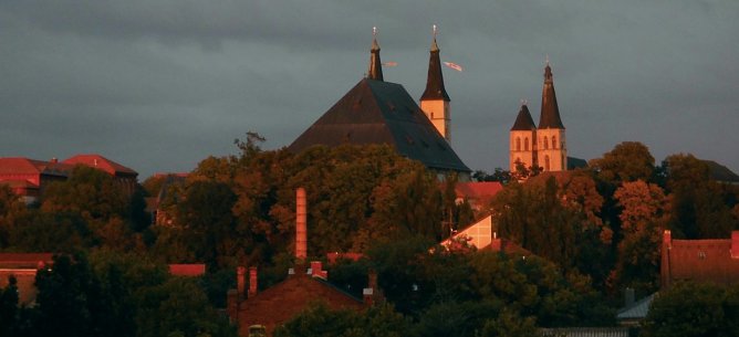 Blick auf den geschm&uuml;ckten Dom (Foto: Bernd Thielbeer)