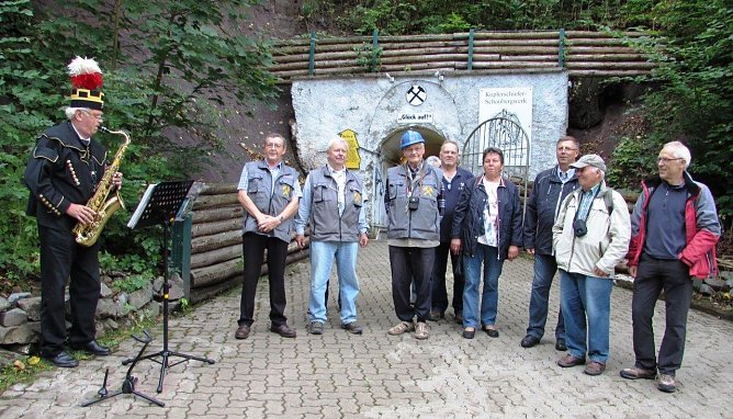 Tag des Geotops in der "Langen Wand" (Foto: L. Schubert)