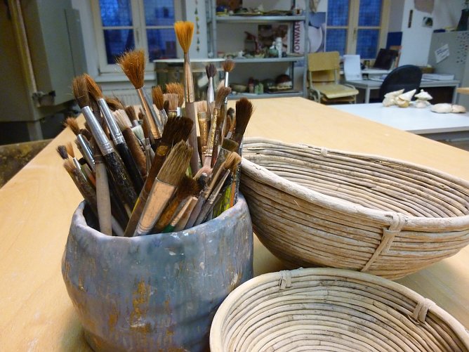 Stadt, Papier und Maskerade  - Ferienfreizeit in der Jugendkunstschule (Foto: Sylvia Spehr)