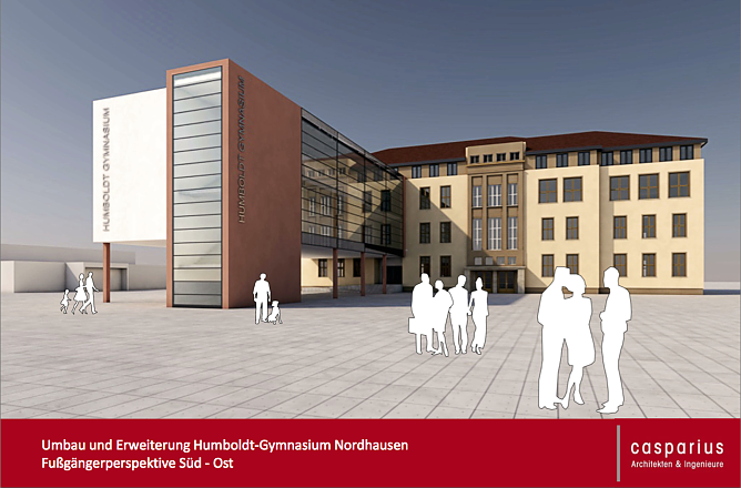 Sanierungsvorschlag f&uuml;r das Humboldt-Gymnasium (Foto: Casparius Architekten und Ingenieure)