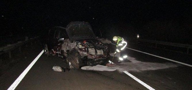 In Transporter gekracht (Foto: privat)