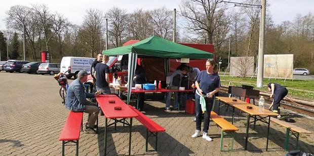 Unterst&uuml;tzung bei der Roland-Rallye in diesem Jahr (Foto: FFW Nordhausen Mitte)