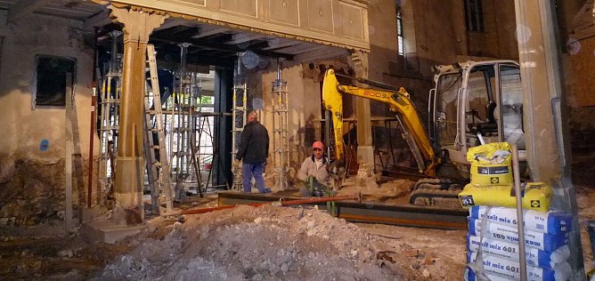 Baustelle Jugendkirche (Foto: R. Englert)