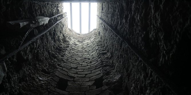 Das wird k&uuml;nftig der begehbare Abstieg in die Nordh&auml;user Unterwelt sein. (Foto: nnz)