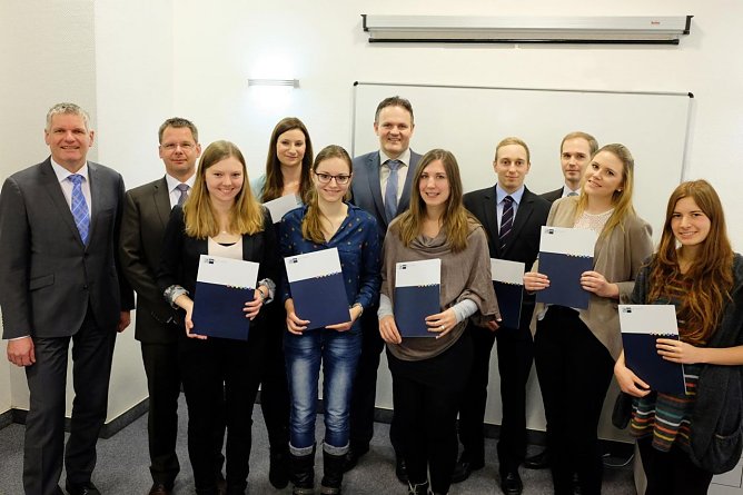 Neun Studierende der Nordh&auml;user Hochschule kommen jetzt in den Genuss eines Deutschlandstipendiums (Foto: Tina Bergknapp)
