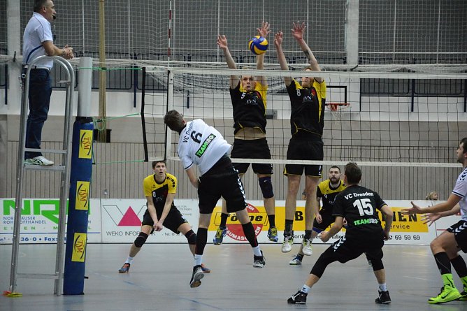 SVC - VC Dresden II - ein m&uuml;hevoller Heimsieg f&uuml;r die Nordh&auml;user (Foto: Sandra Arm)