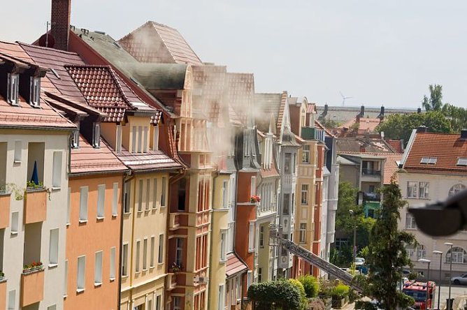 Brand in Nordhausen (Foto: A. Klingenschmidt)