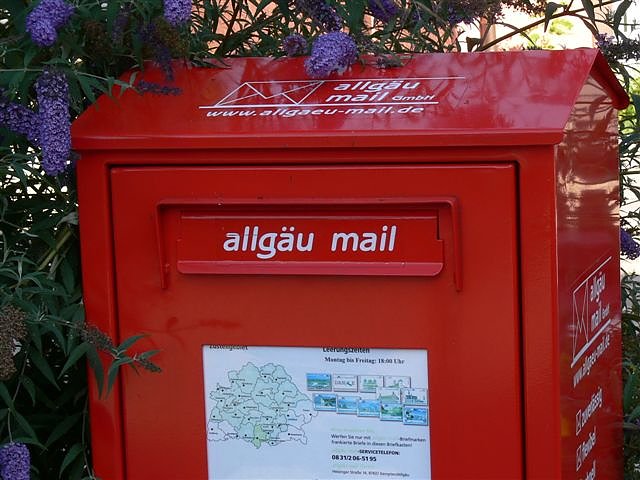 Postalisches Denglish (Foto: K. Knittel)