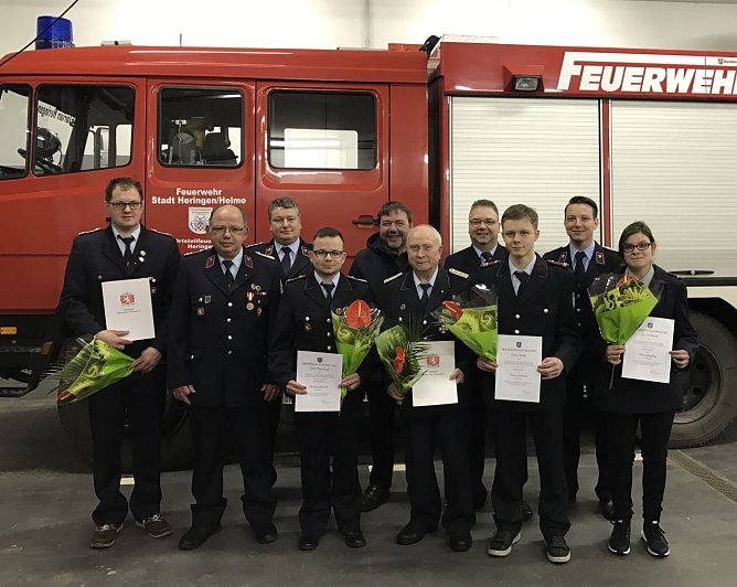 jahreshauptversammlung der Heringer Ortsfeuerwehren (Foto: Maik Schröter) jahreshauptversammlung der Heringer Ortsfeuerwehren (Foto: Maik Schröter)