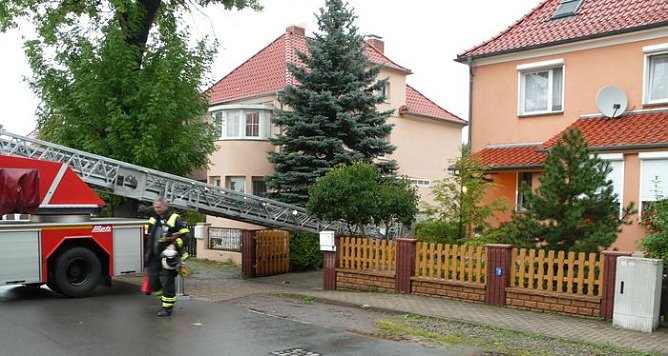 Blitz eingeschlagen (Foto: nnz) Blitz eingeschlagen (Foto: nnz)