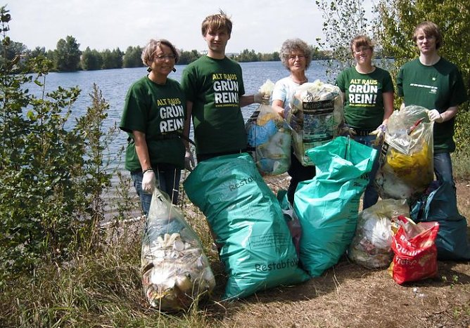 M&uuml;llsammlung (Foto: Gr&uuml;ne)