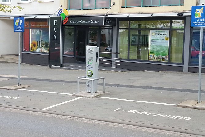 Hier kann jetzt schon aufgeladen werden (Foto: EVN)