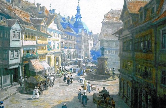 Der historische Lutherplatz (Foto: Archiv Kneffel)