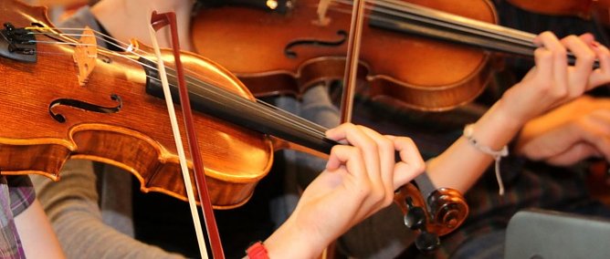 Geigen (Foto: J. Piper)