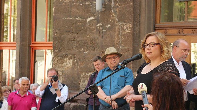 Nordhausen bleibt Kreisstadt - meint auch die Abgeordnete der Linken, Katja Mitteldorf (Foto: Angelo Glashagel)