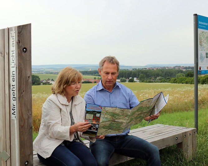 Neue Rad- und Wanderkarte zum Lutherweg (Foto: J. Piper)