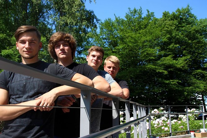 Neue Gel&auml;nderanlage im Rosengarten dank der Schachtbau-Azubis (Foto: Patrick Grabe, Pressestelle Stadt Nordhausen)