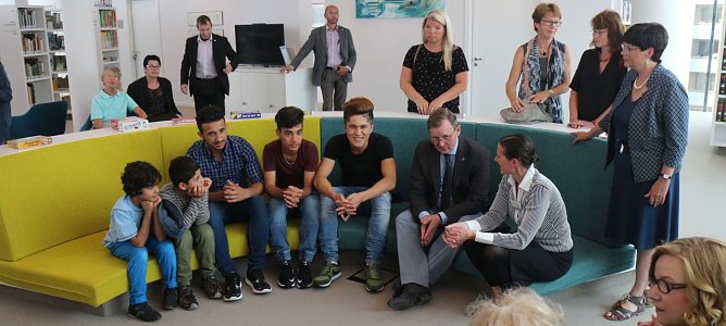 Ministerpr&auml;sident Bodo Ramelow zu Besuch in Nordhausen (Foto: Angelo Glashagel)