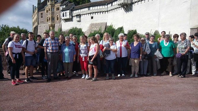 Kirchengemeinde Bielen besuchte die Wartburg (Foto: privat)