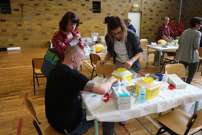 Die Typisierung dauert kaum l&auml;nger als zehn Minuten (Foto: Angelo Glashagel)