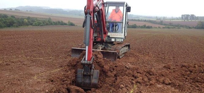 Jetzt wird gegraben (Foto: privat)